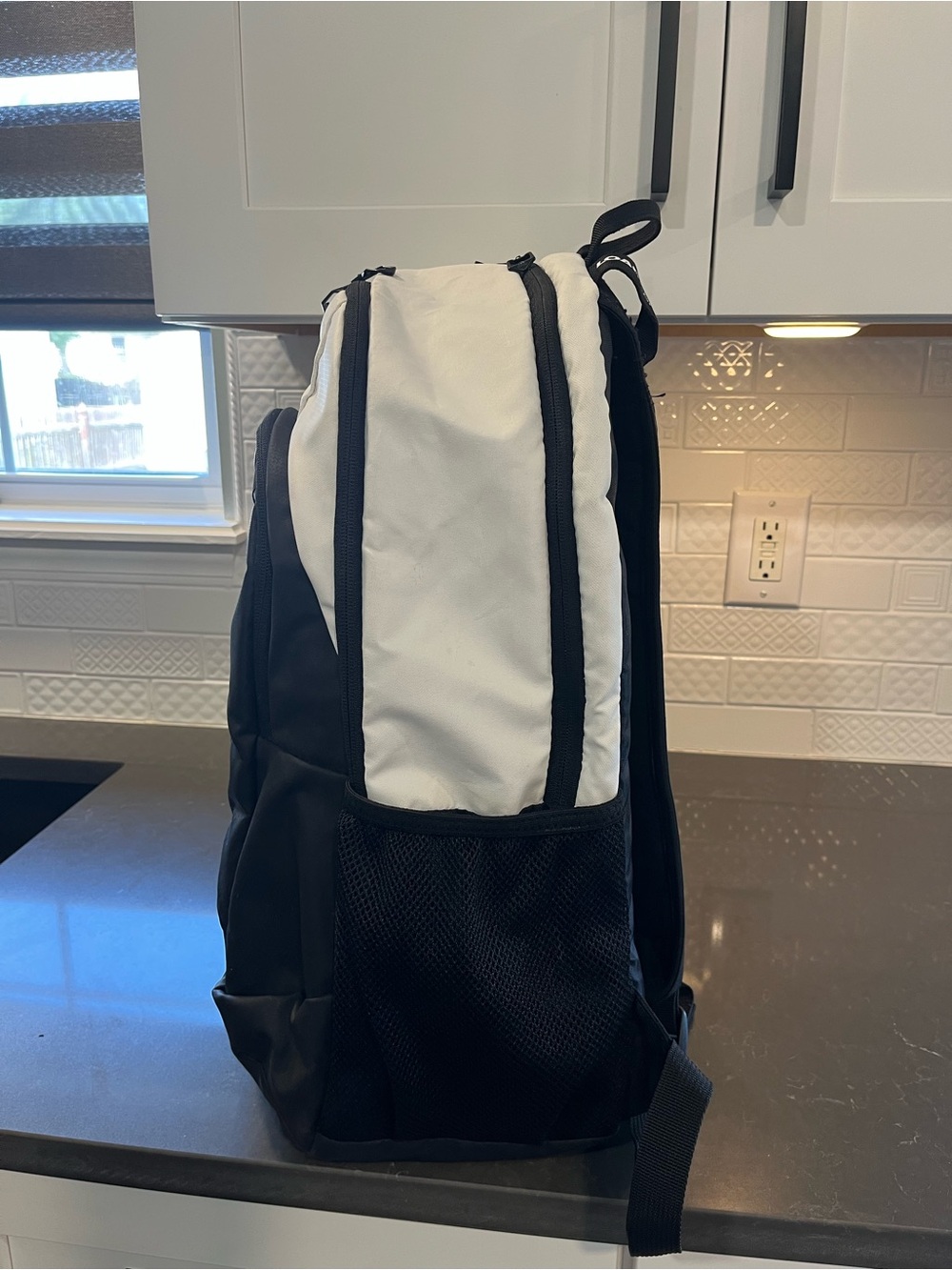 adidas Black and White Padded Everyday Backpack - Picture 4 of 9